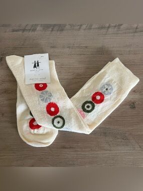 Bengt & Lotta Merino Wool Socks Candy Art Knee High Size EU 40-45 / US L Swedish